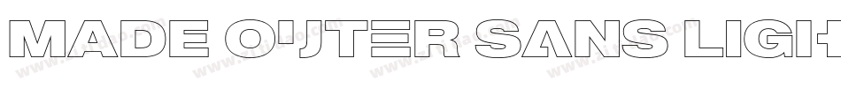 MADE Outer Sans Light PERSONAL USE字体转换